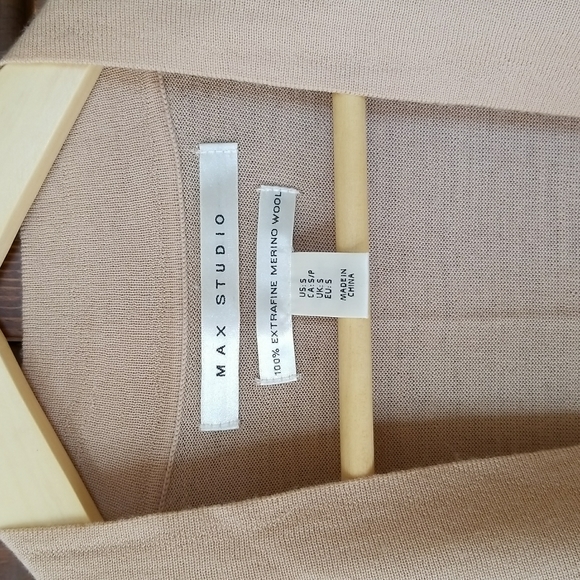 Max Studio Merino Wool Cardigan - Picture 2 of 5